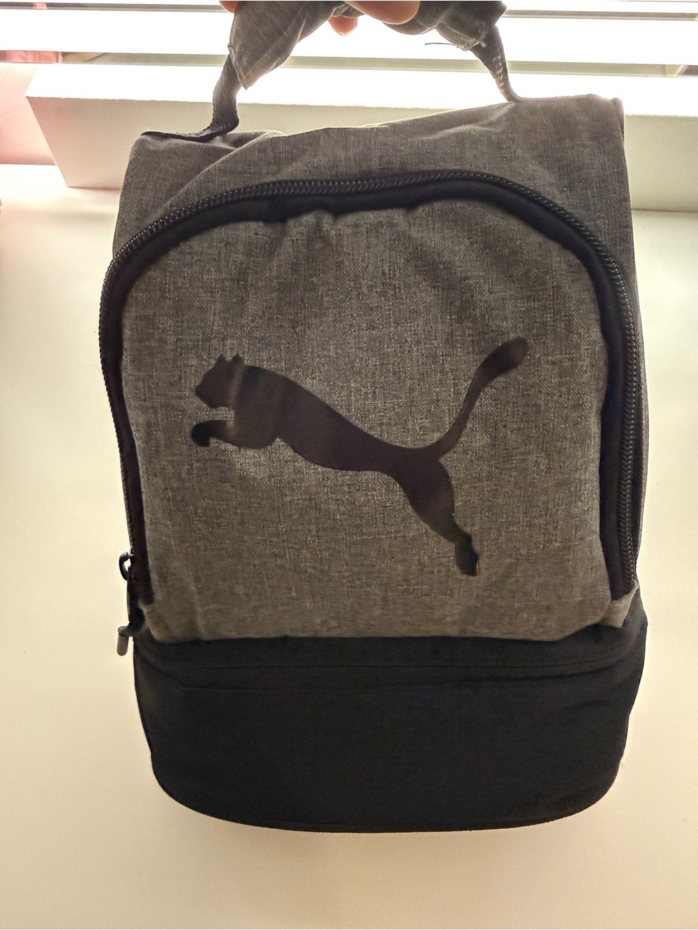 Puma Men's Gray and Black lunch Bag